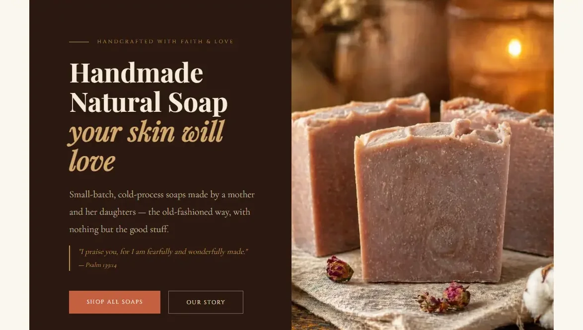 Mawmaw's Soaps and Essentials website